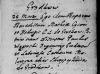 metryka urodzenia Benedykt Cycoń s. Mateusza i Jadwigi 22.03.1745